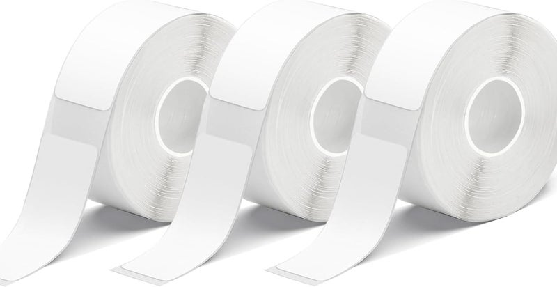 MIARALA White D30 Label Tape 12mm×40mm(0.47"x1.57"), D30 Label Maker Tape Self-Adhesive Label Tape for D30 Printer, 3 Rolls - Image 1